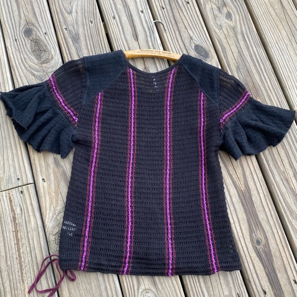 Free People Babes Only Striped Round Neck Knit Top - Picture 9 of 11